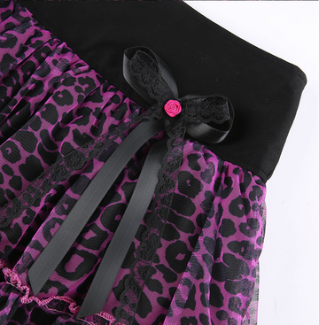 Jupe Egirl - Leopard Violet