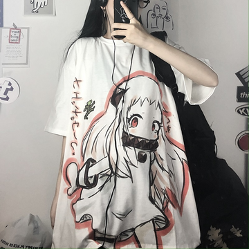 T Shirt Egirl Oversize - Harajuku Style