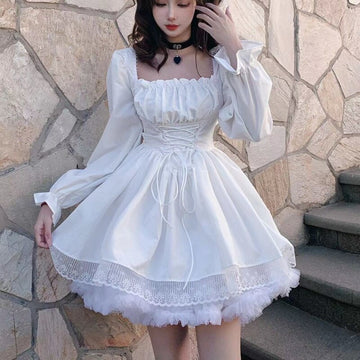 Robe Egirl - Lolita goth manches longues