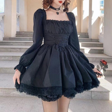 Robe Egirl - Lolita goth manches longues