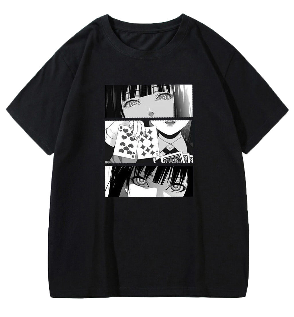 T Shirt egirl Noir Anime Japonais